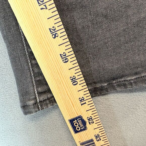 Madewell Jeans Size 26 Roadtripper Skinny Flare Slit Hem Stretch Black - Picture 8 of 11